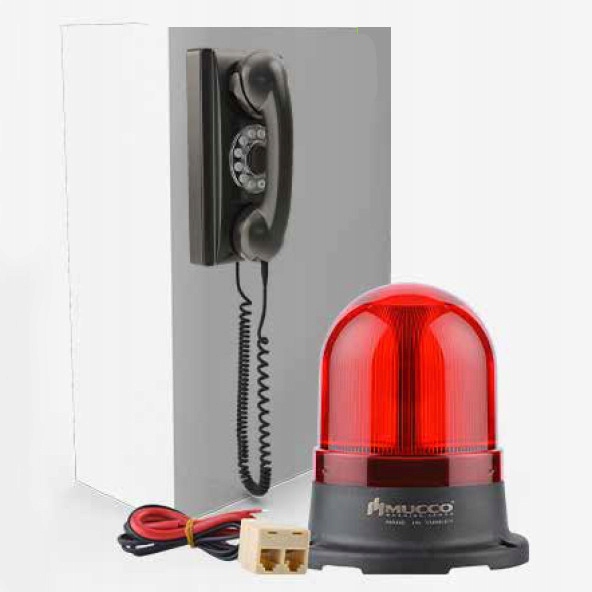Telefónny signálny maják radu 100 červená