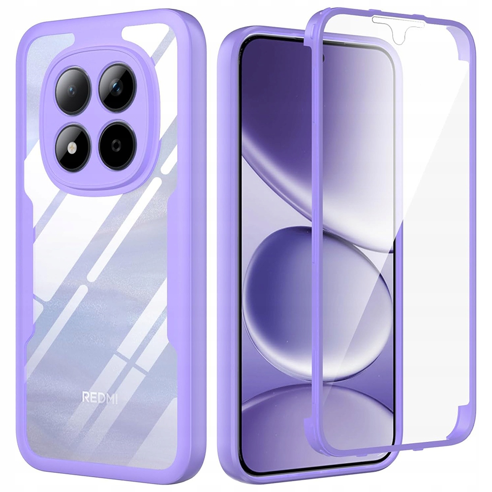 Techsuit 360 Protector 360° Etui Xiaomi Redmi Note 15 Pro 5G fioletowe