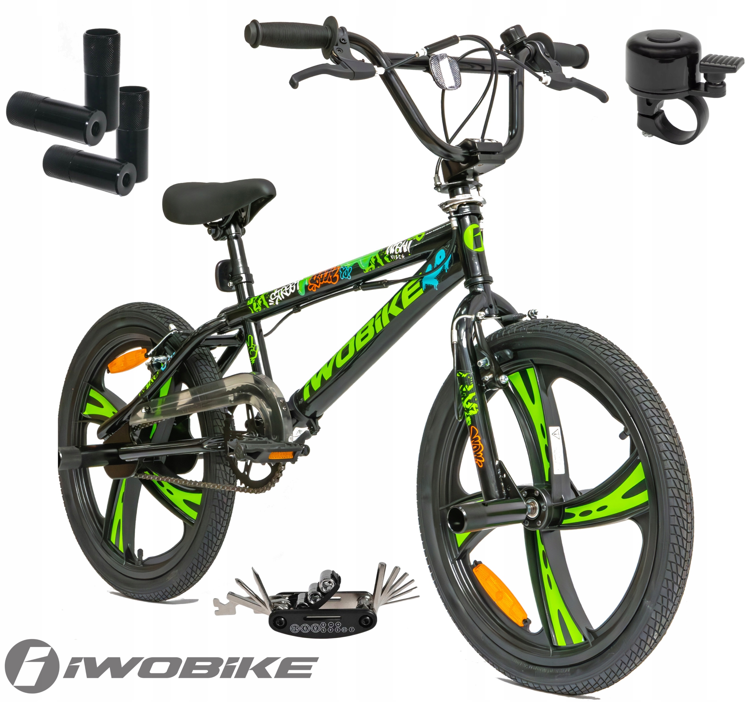 Pánské/Dámské Bmx kolo 20" Rotor 360 Pegy Iwobike 2025 Pro mládež, zvonek