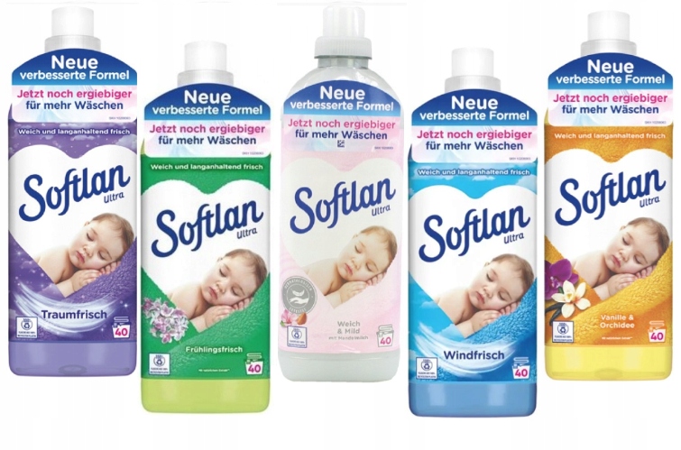 

Płyn do płukania Softlan 1L zestaw 5szt mix kolor