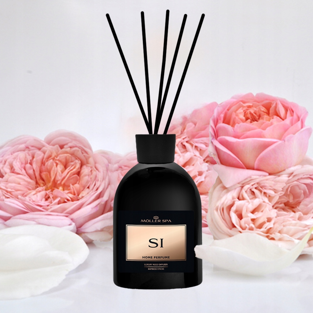 ZAPACH PERFUM SI DO DOMU DYFUZOR PATYCZKI ODŚWIEŻACZ 250ml - DO 90 DNI - Cechy dodatkowe dekoracyjny odświeżacz powietrza