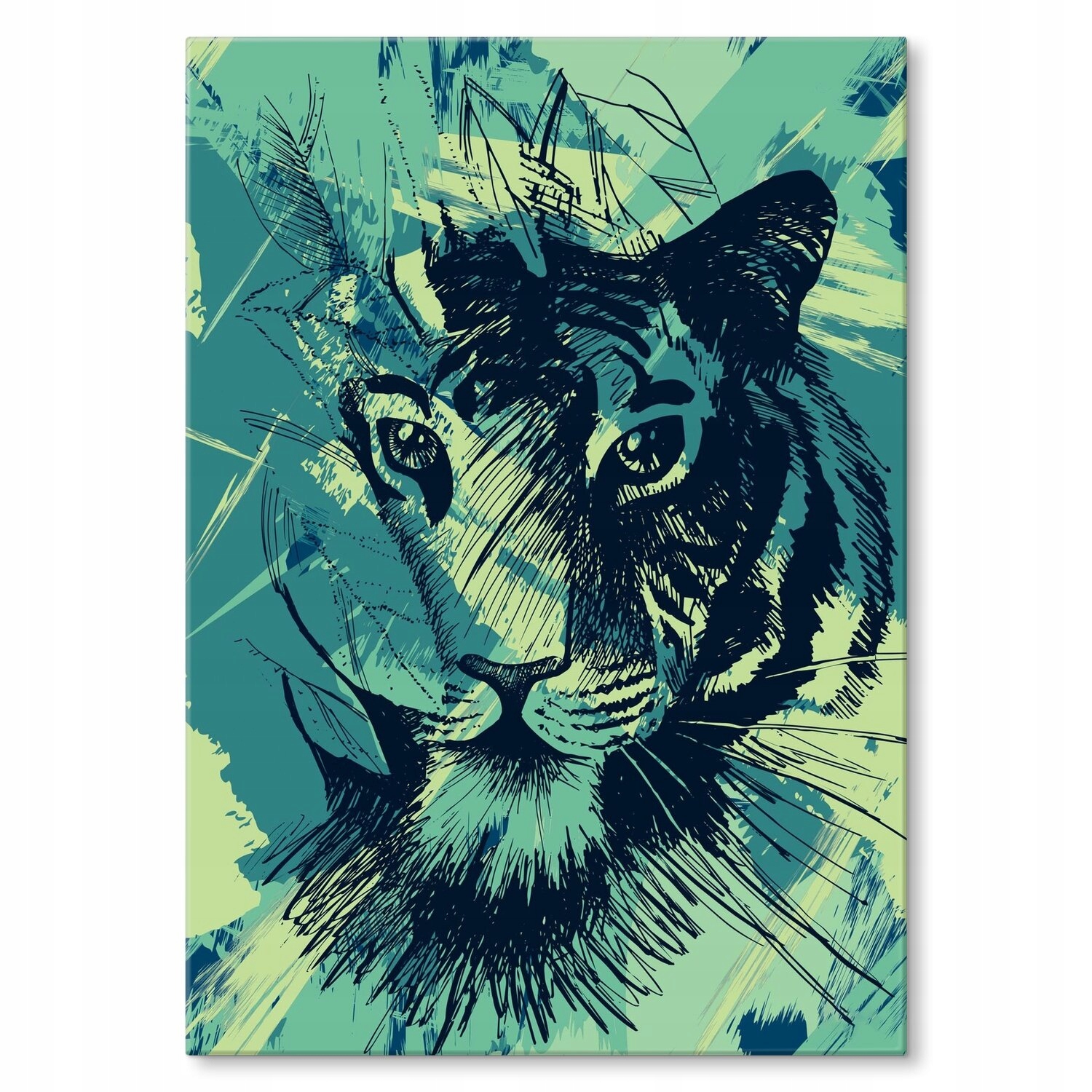 Kovový plakát Tygr Dárek 42 x 59 cm