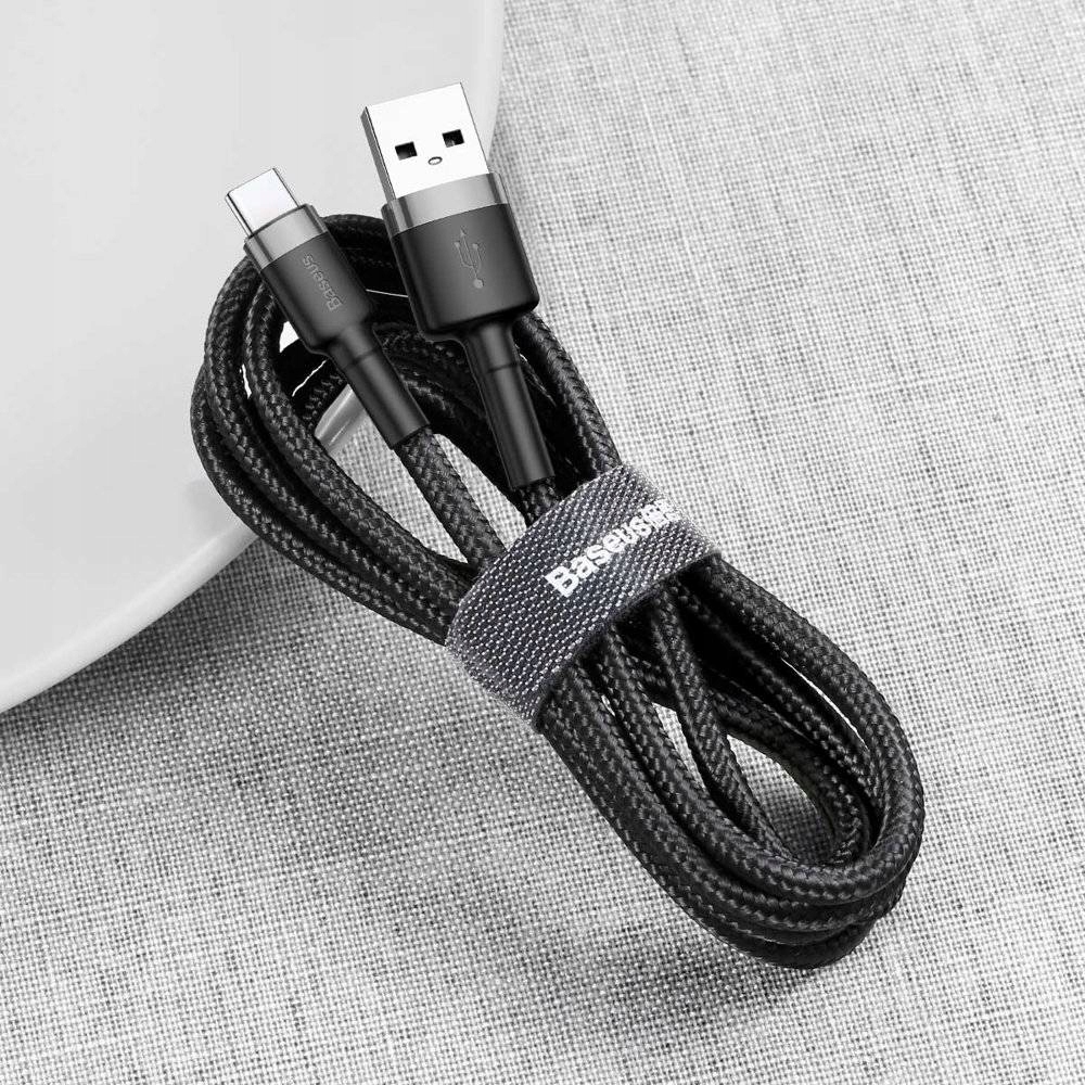 Baseus Kabel USB TYP C USB-C 2A 3M Nylonowy Prąd wyjściowy 2000 mA