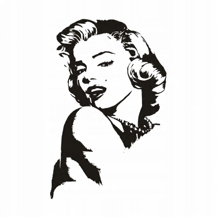 

Naklejka na ścianę sylwetka Marilyn Monroe Marylin