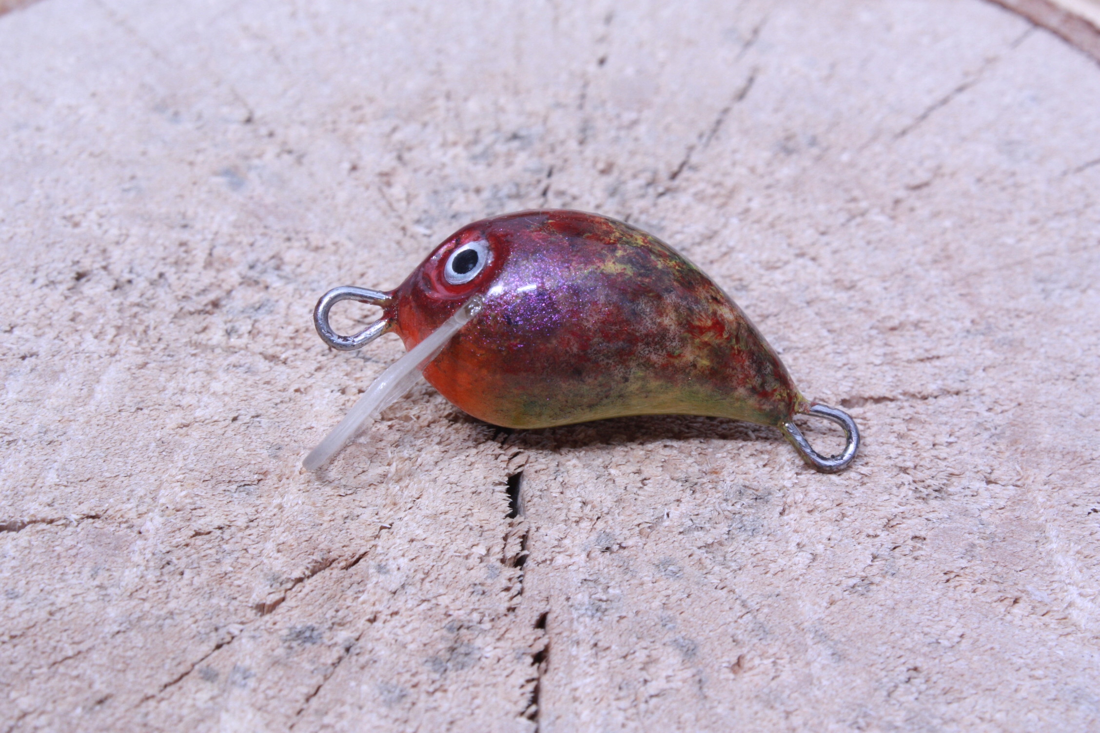 Wobler Kornela Słabego Marmurek 22mm Czerwony Marm