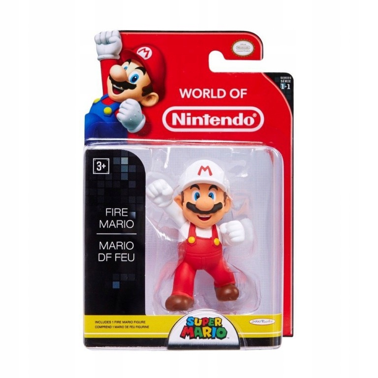 Super Mario figurka Fire Mario 6,5cm Nintendo 24h