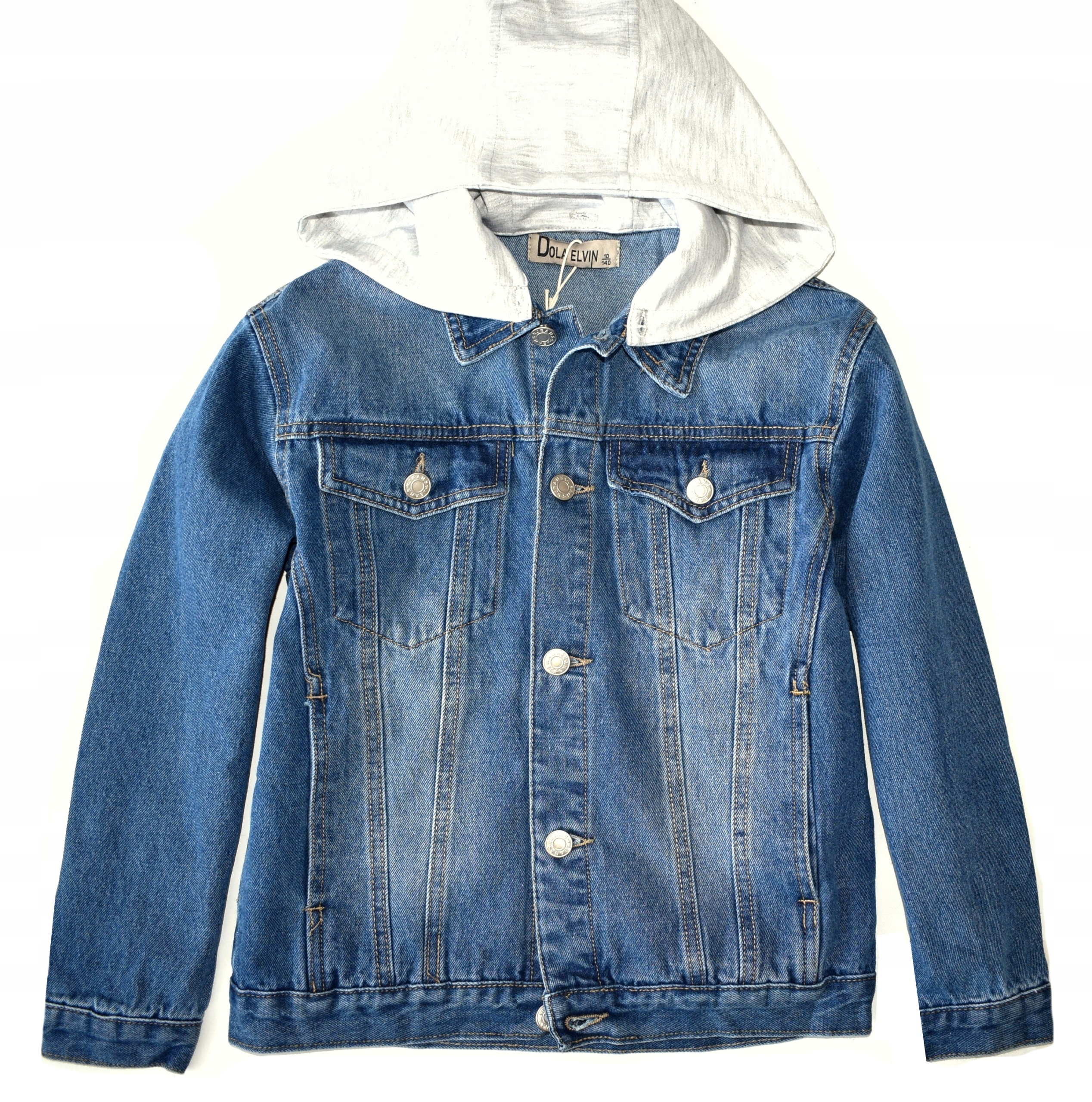 CHŁOPIĘCA KURTKA JEANSOWA, KATANA,DŻINS Z KAPTUREM r.170 cm Rozmiar (new) 170 (165 - 170 cm)