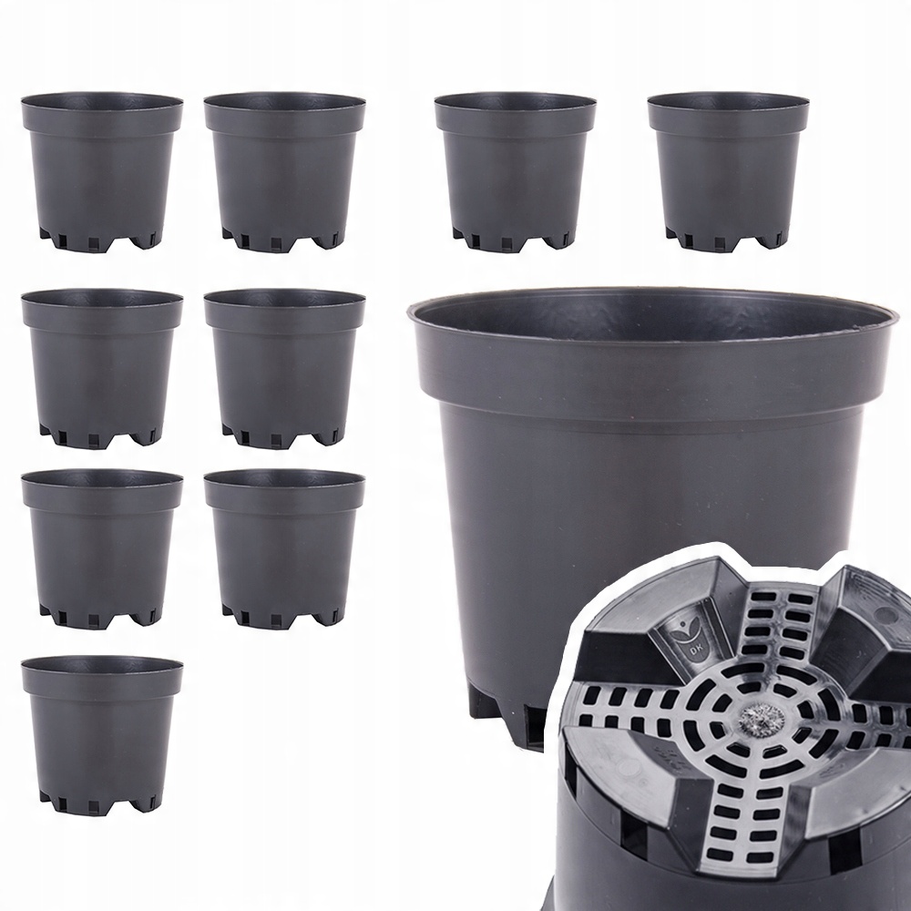 

Doniczki okrągłe do uprawy borówki 26,5 cm 7,5L