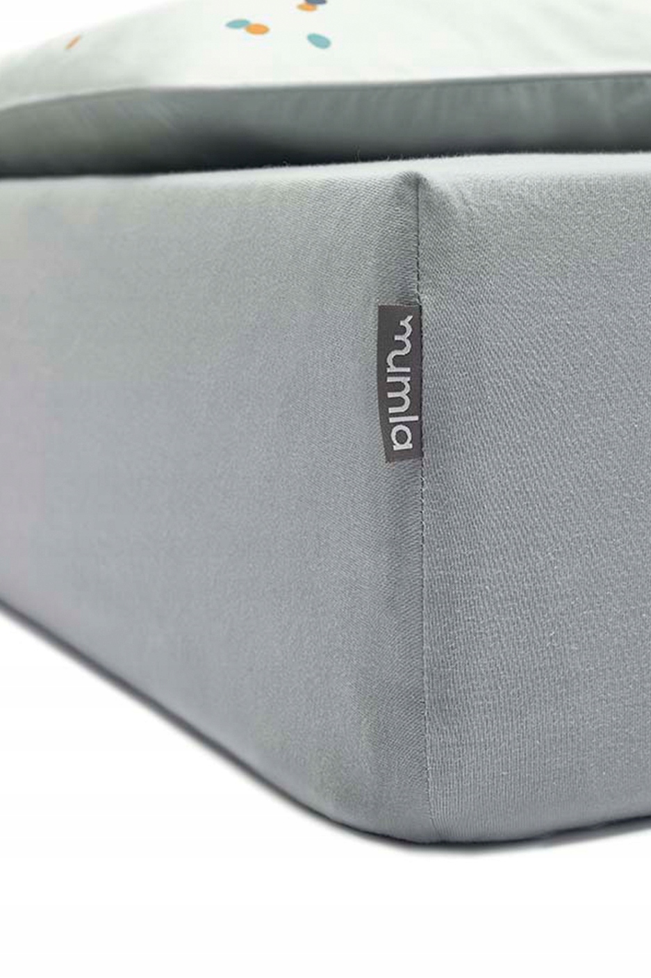 Bavlnené prestieradlo šedé 180 x 200 cm na vysoký matrac Mumla