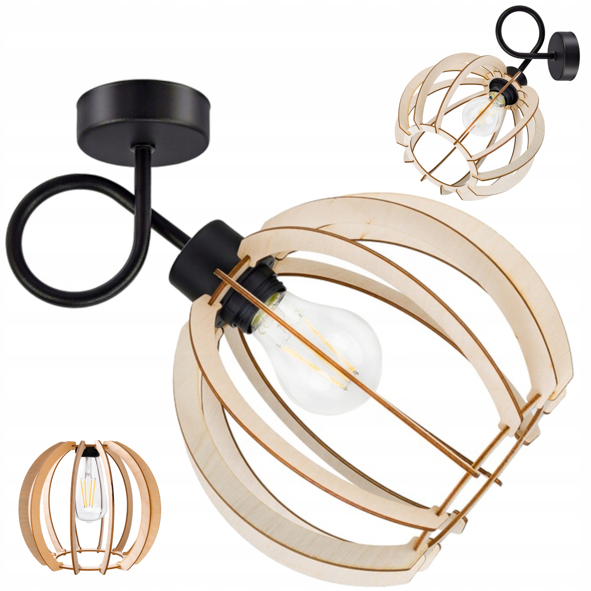 LAMPA WISZĄCA SUFITOWA ZAWIJANA LOFT RZADKA KULA