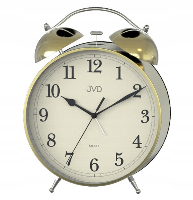 Velmi Velký 21 cm Budík Jvd SRP2107.2 Bell Alarm