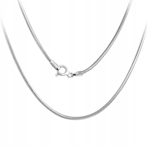 Stříbrný silný Řetízek řetěz Zmijka lanko snake ze Stříbra Ag 925 45 cm