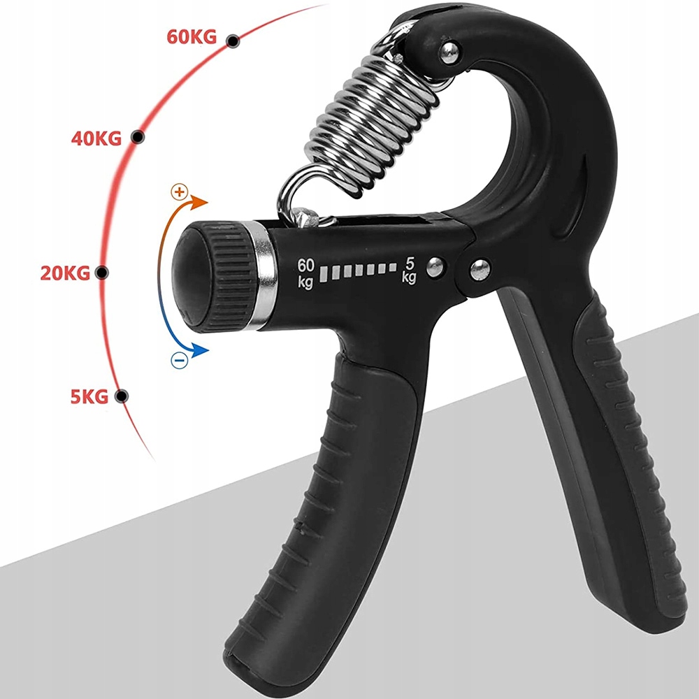 ŚCISKACZ DO ĆWICZEŃ RĄK DŁONI REHABILITACJI REGULOWANY Z REGULACJĄ 5-60kg Kod producenta DO TRENINGU SIŁOWEGO TRENING