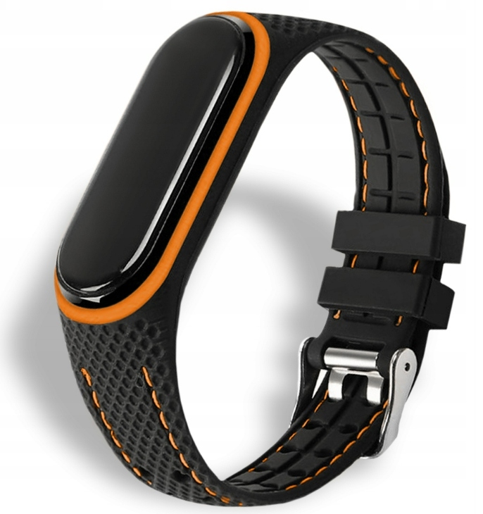PASEK OPASKA do XIAOMI MI BAND 5/6 WIELE KOLORÓW Kolor czarny