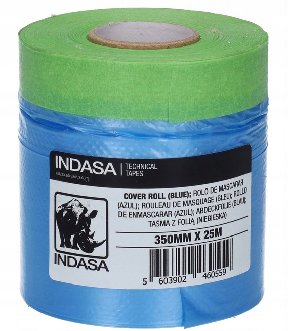 FOLIA MASKUJĄCA Z TAŚMĄ 35CM 25M INDASA COVER ROLL