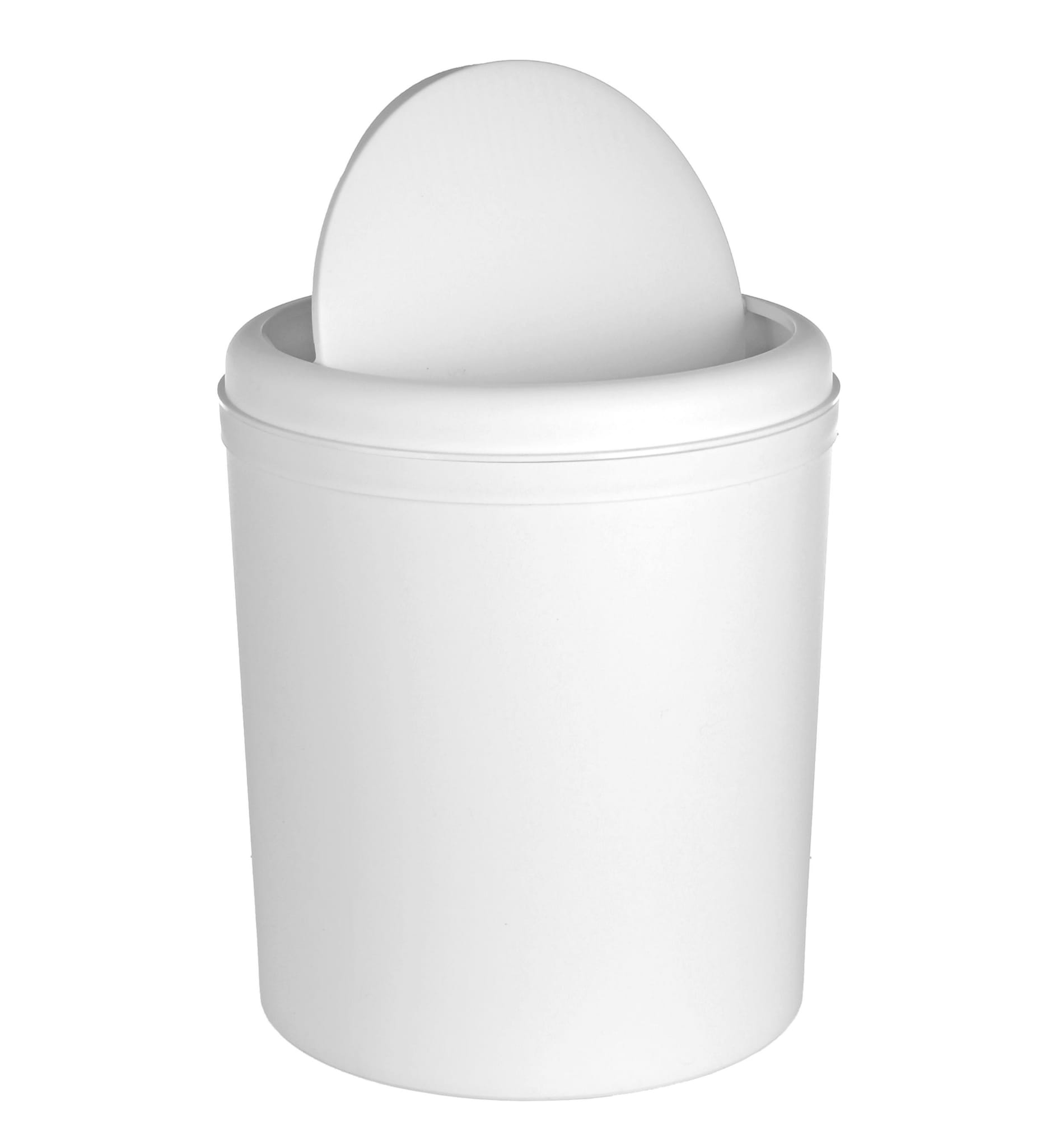 

Kosz Uchylny Łazienkowy Biurowy 5L Biały Mat Dba