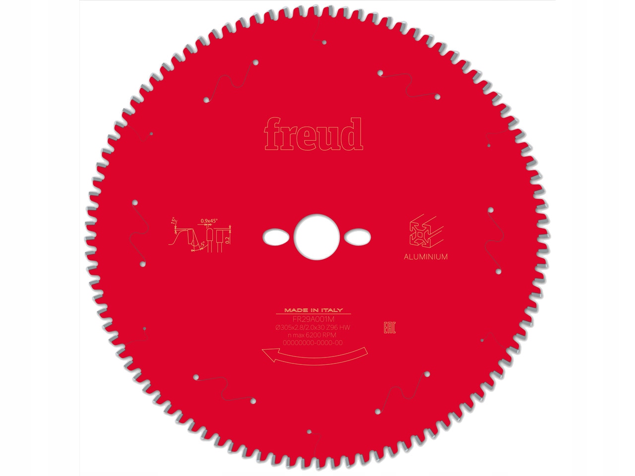 

Piła Freud 305x30 96z Alu ukośnica DeWalt Makita