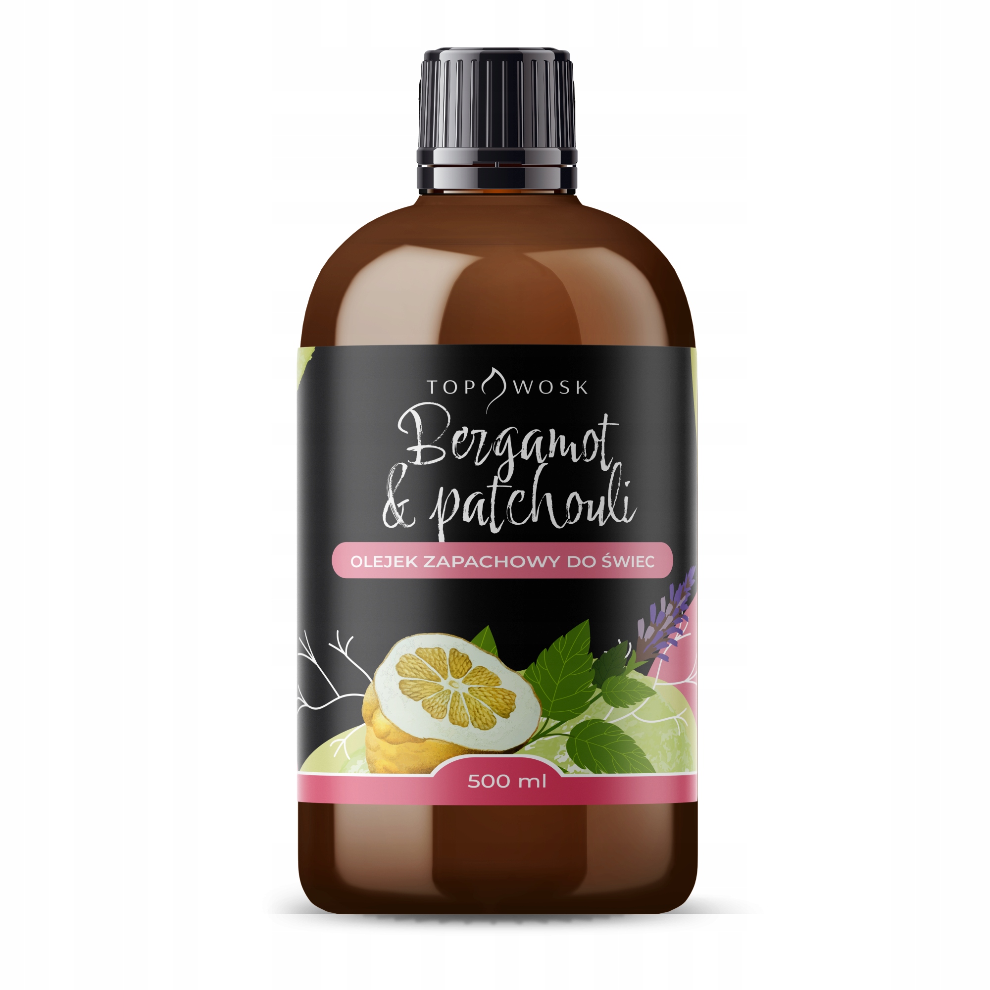Vonný olej na svíčky Bergamot & Patchouli 500 ml vůně do vosku