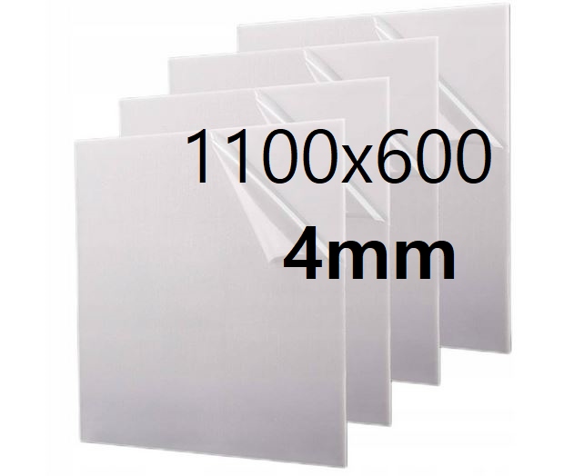 Plexi Plexa deska na míru mléčná opál 110 cm x 60 cm x 4 mm