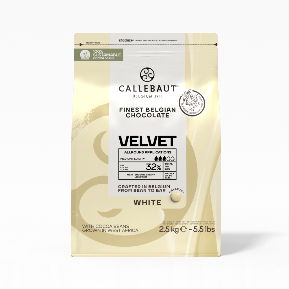 Callebaut czekolada biała 32% Velvet 2,5kg