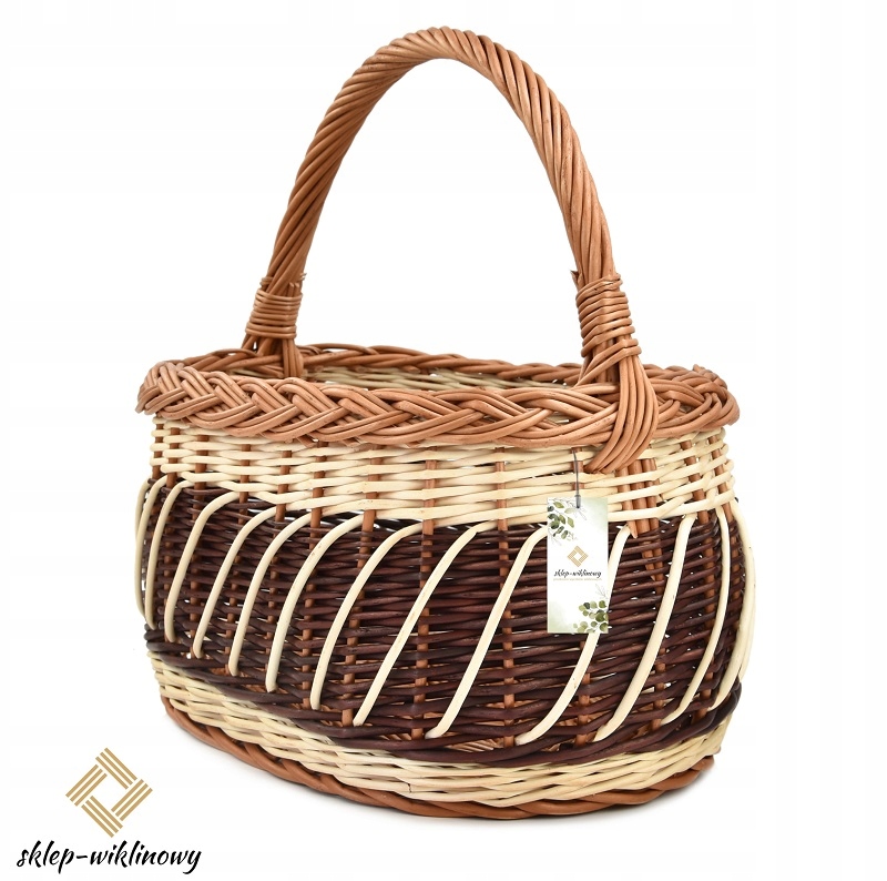 Košík na piknik Nákupní košík Polský Piknikový koš Koš na dárek