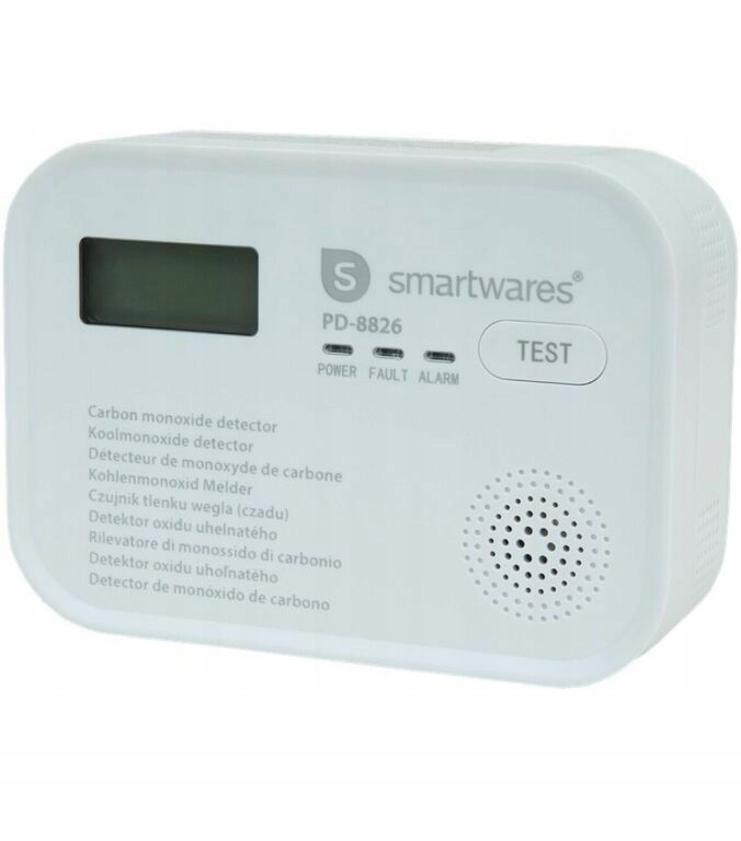 Senzor Oxidu Uhelnatého Bezdrátový Hlasitý Alarm LCD 10 let Gw PD-8826