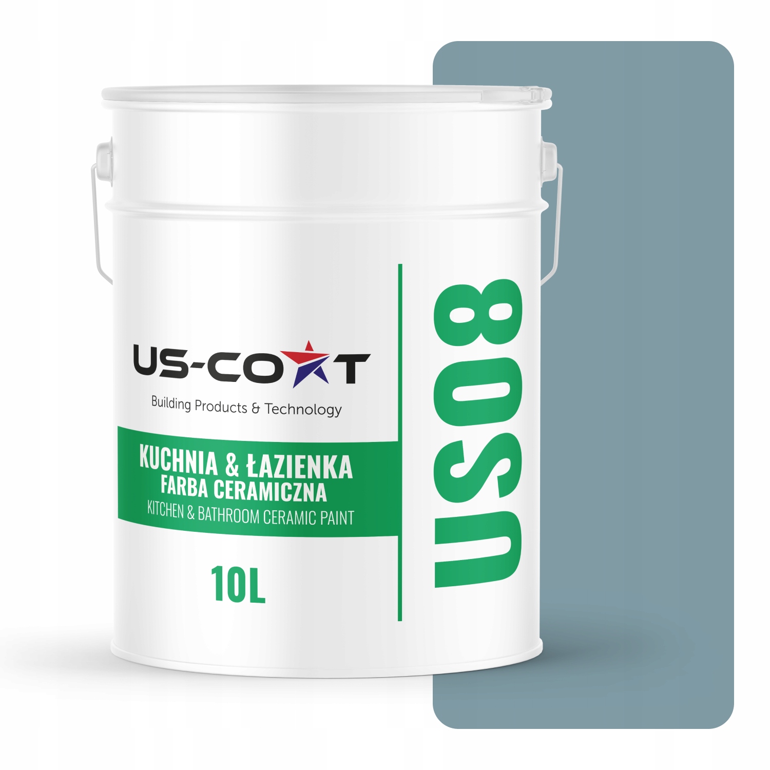 Keramická Farba Kuchyňa Kúpeľňa Šedá Platinová Tmavá H0730 10L Nástenná