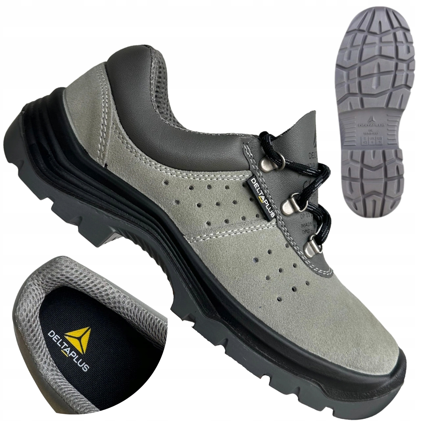 Buty robocze półbuty zamszowe lekkie z podnoskiem Delta Plus Fennec S1 41