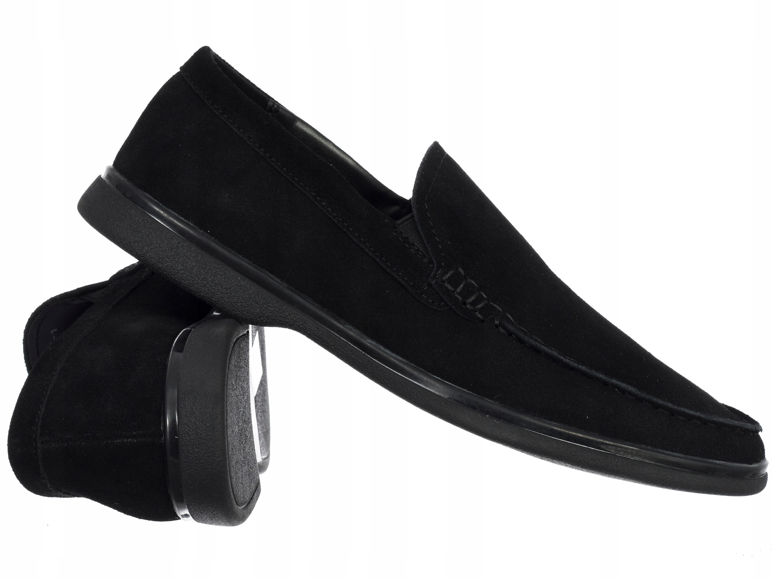 B Originals Pánské Polobotky Mokasíny HA230875-1/BLACK, přírodní kůže