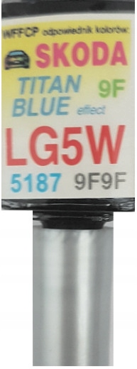 Skoda LG5W 9F9F Titan Blue Lakier Samochodowy Zaprawka Do Rys 10 ML Ara