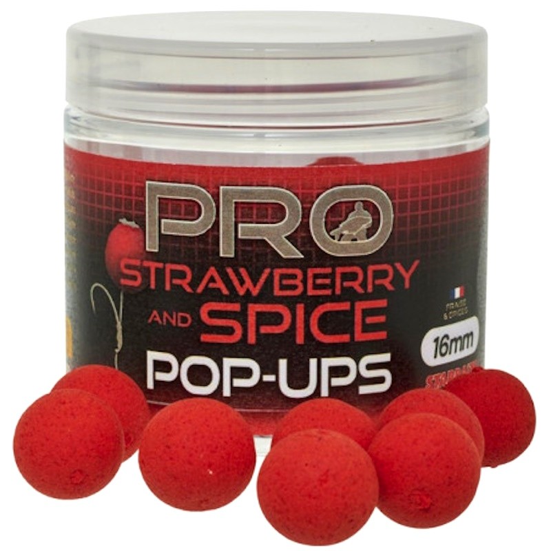 Kulki Haczykowe Starbaits Probiotic Strawberry Spice Pop Up 16mm 50g