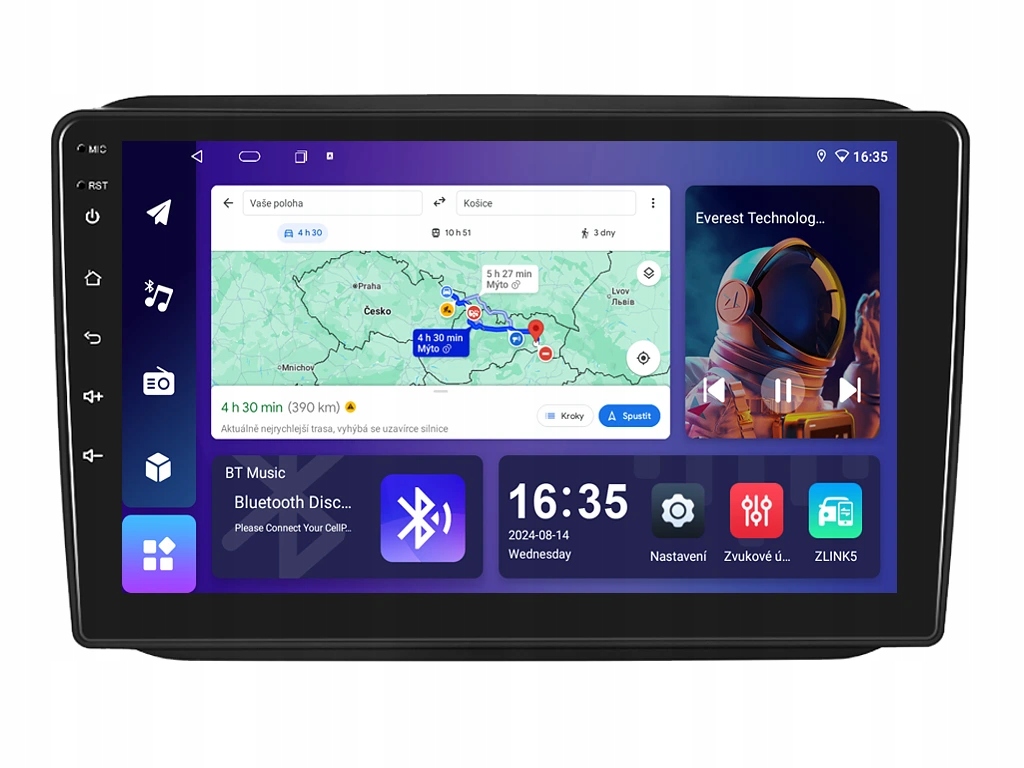 Isudar 2DIN autorádio T68B-IEV10 Android, Škoda Fabia II Roomster