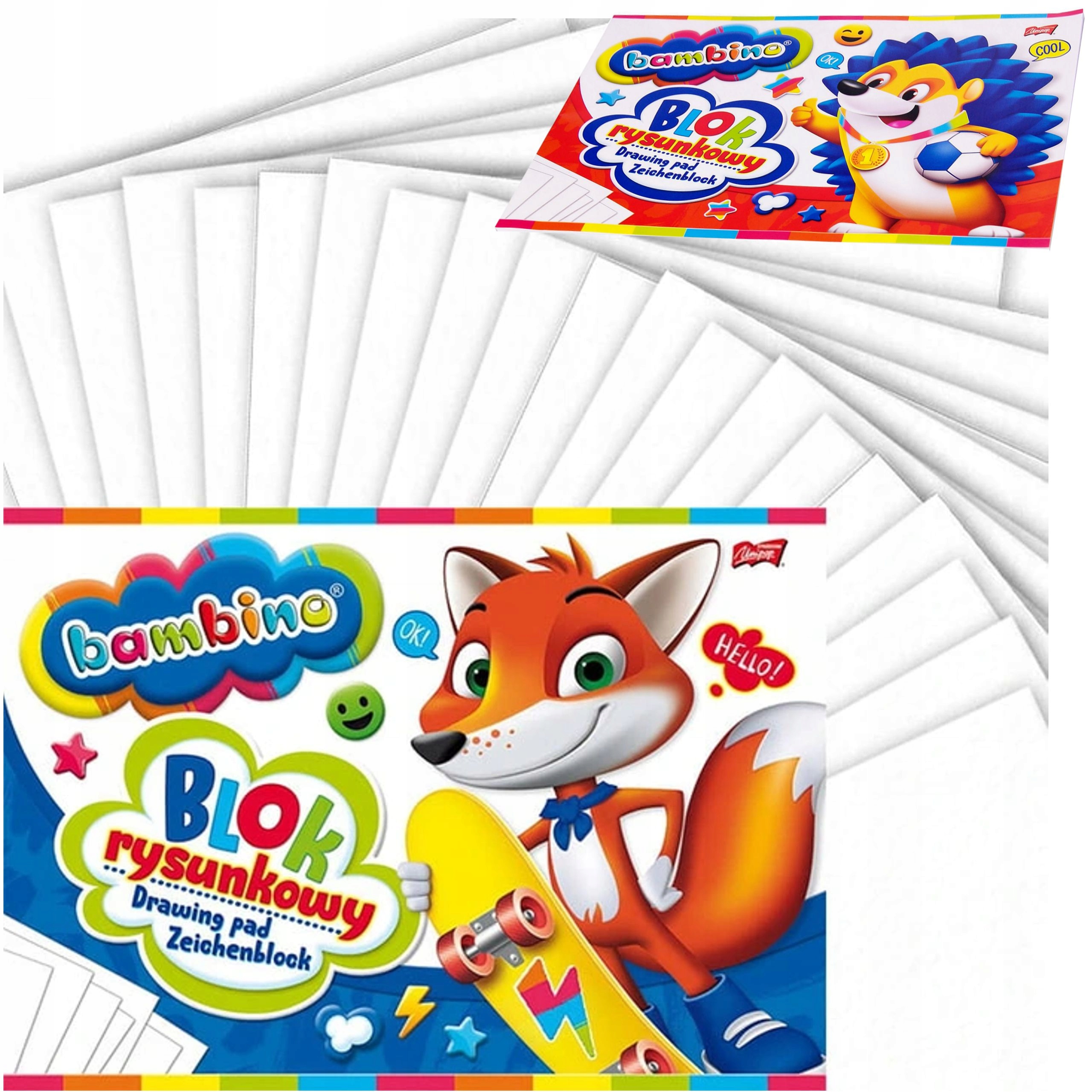 

Bambino Blok Rysunkowy 20 Białych Kartek A4 80g/m2