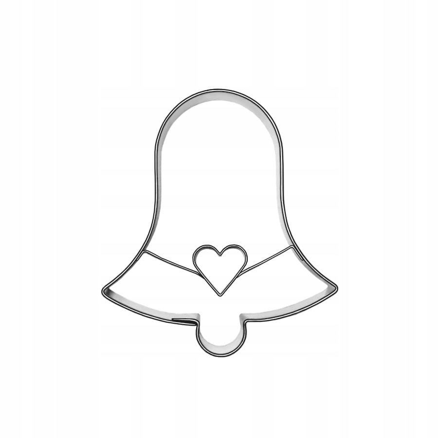 

Foremka dzwonek z sercem 4,4 cm