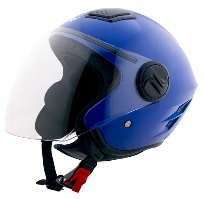 Kask Na Skuter Motor Motorower Niebieski Xs Otwarty Z Homologacją Ece