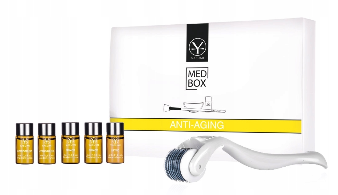 Anti Aging MEDBOX zestaw ampułek Derma Roller 0,5
