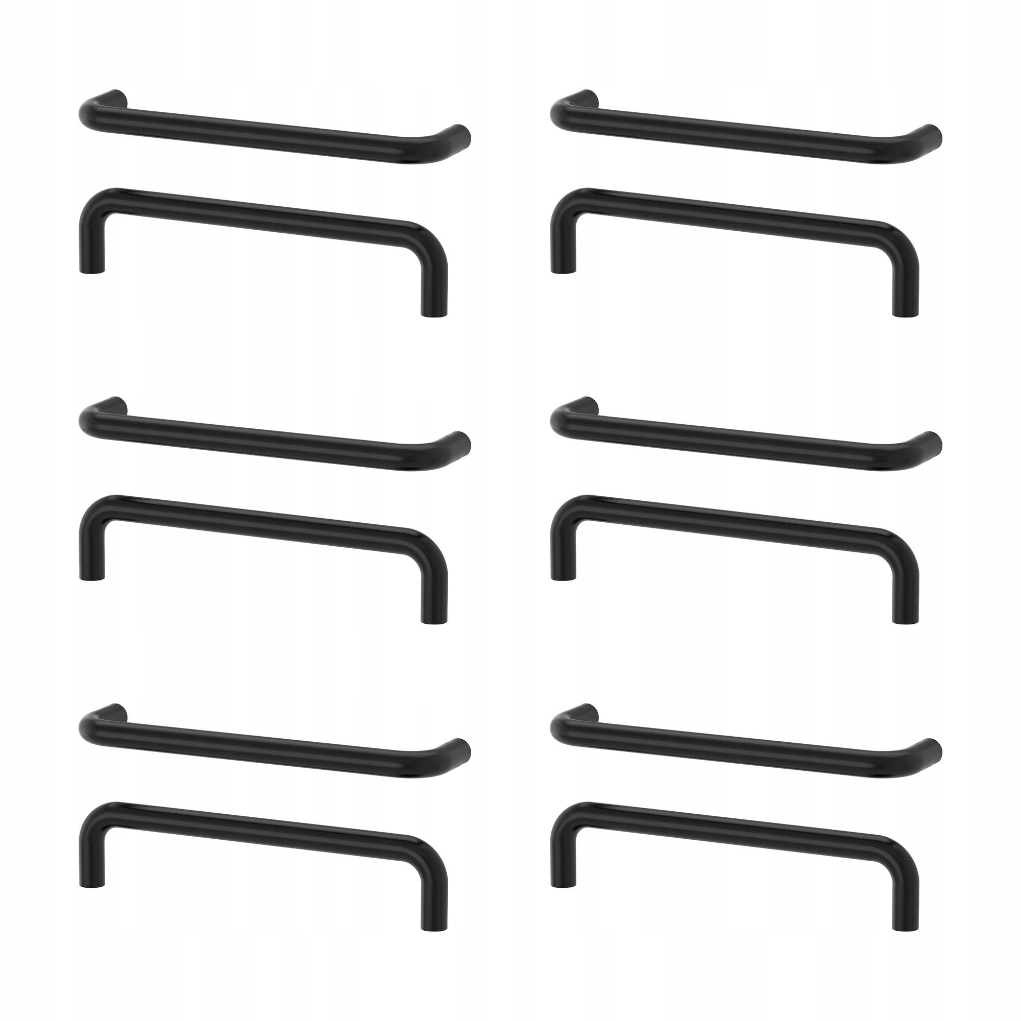 6 ks Držák Bagganas černý 143 mm, moderní design