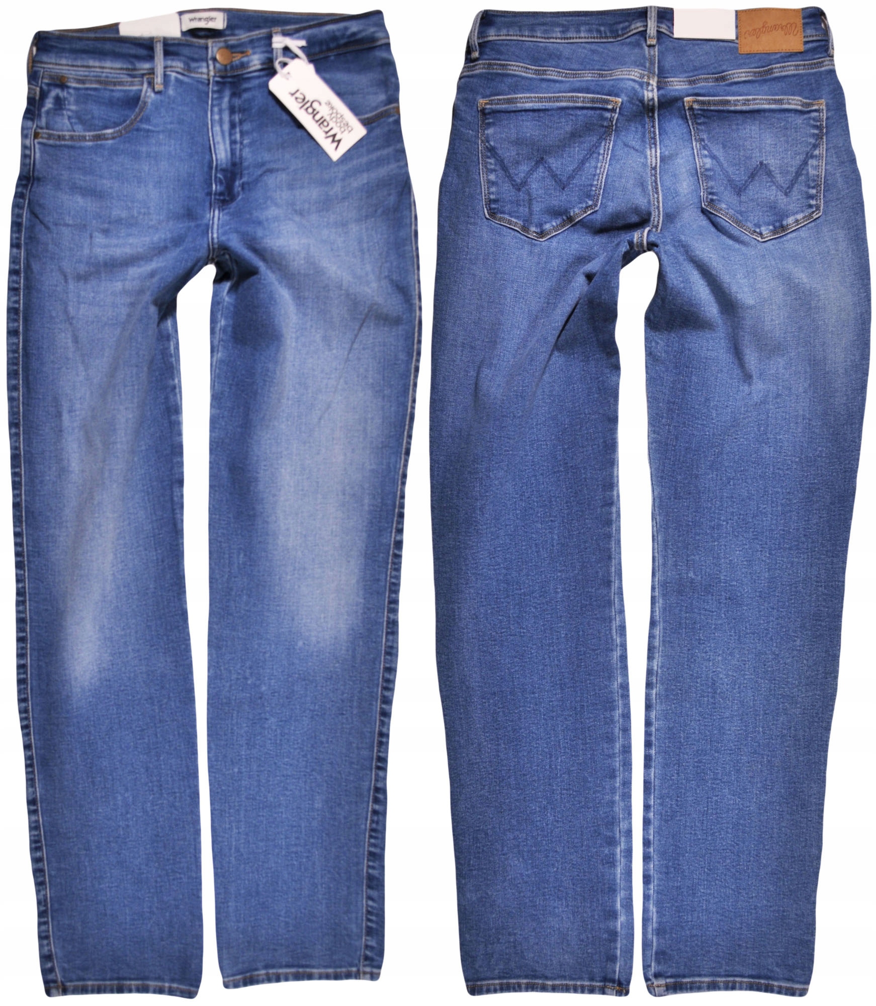 Wrangler kalhoty High Waist blue jeans Slim W28 L32