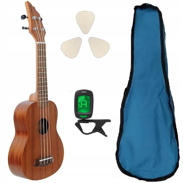 

Flycat C10S Ukulele Sopran Pokrowiec Tuner Kostki