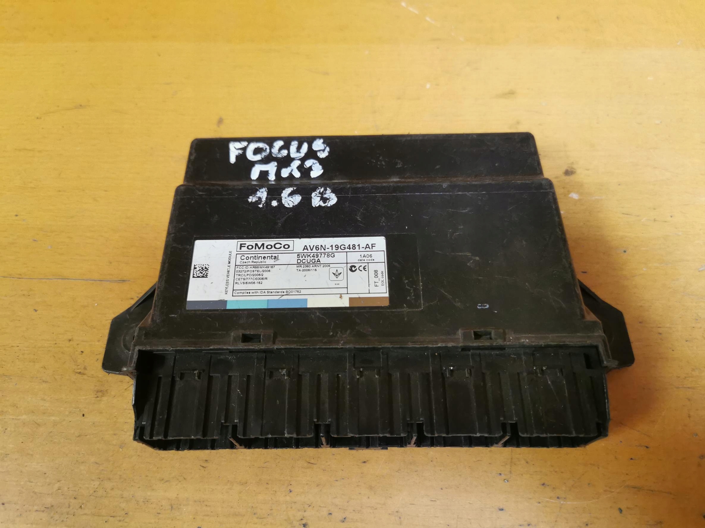 Unité commande confort FORD FOCUS MK3 AV6N-19G481-AF 10-19
