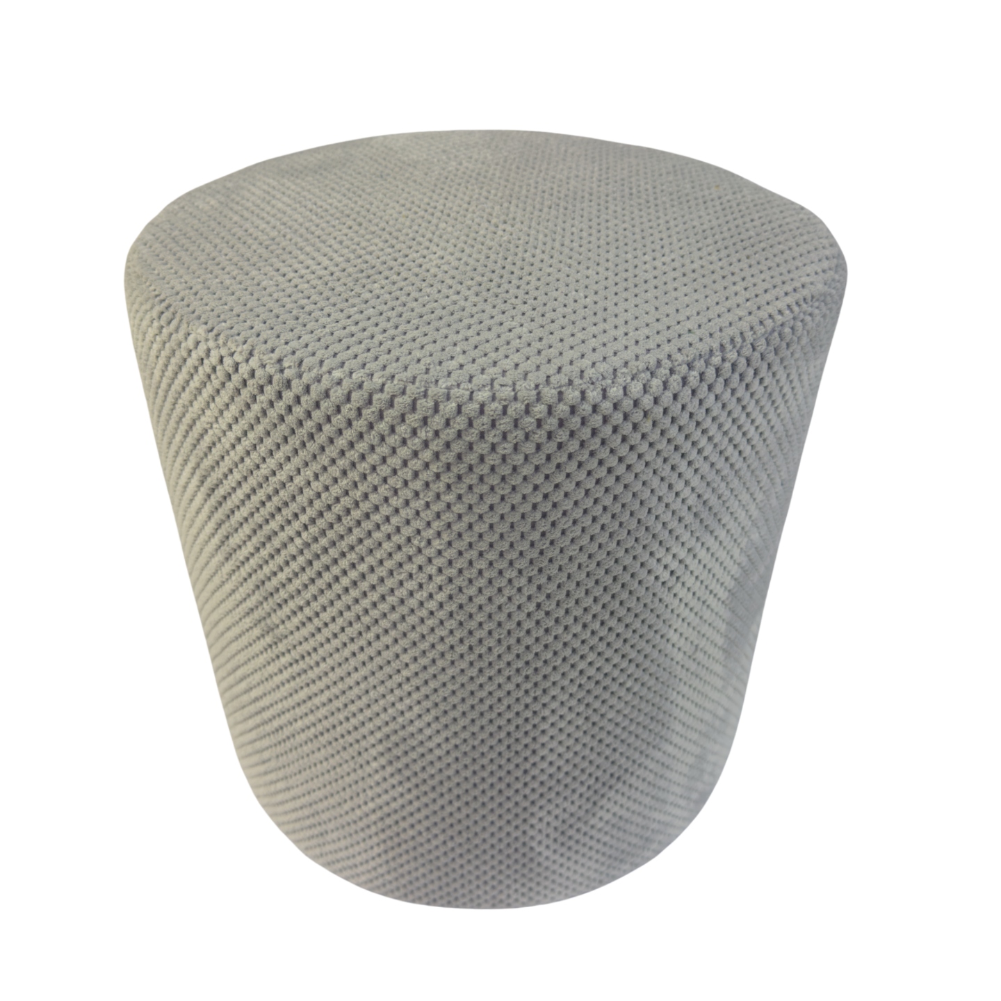 Taburet kulatá zefir dot světle šedá