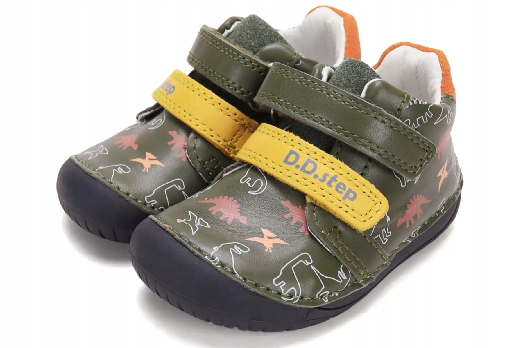 Półbuty skórzane barefoot D.D. Step S070-62594 Olive 24