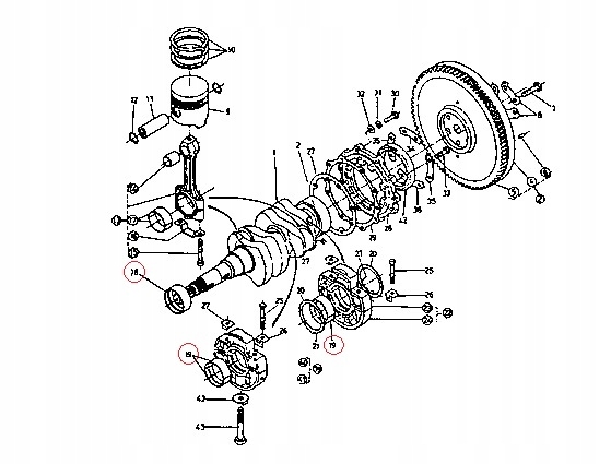 A070170.000KPL - Основний вкладиш STD Kubota двигун Z751