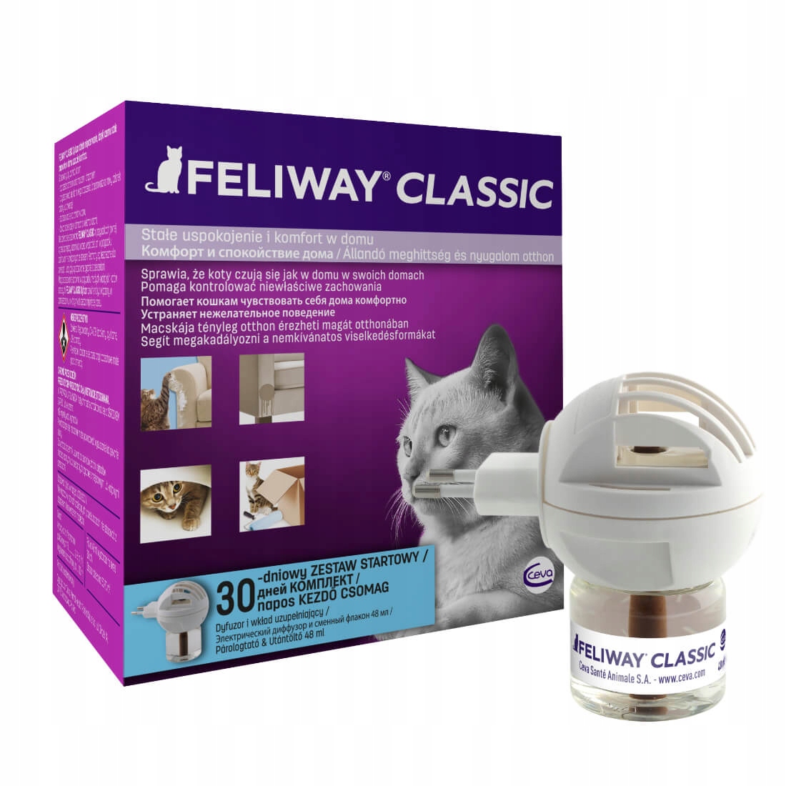 Levně Feromony Feliway Feromony pro kočky Feliway difuzér láhev s náplní 48 ml