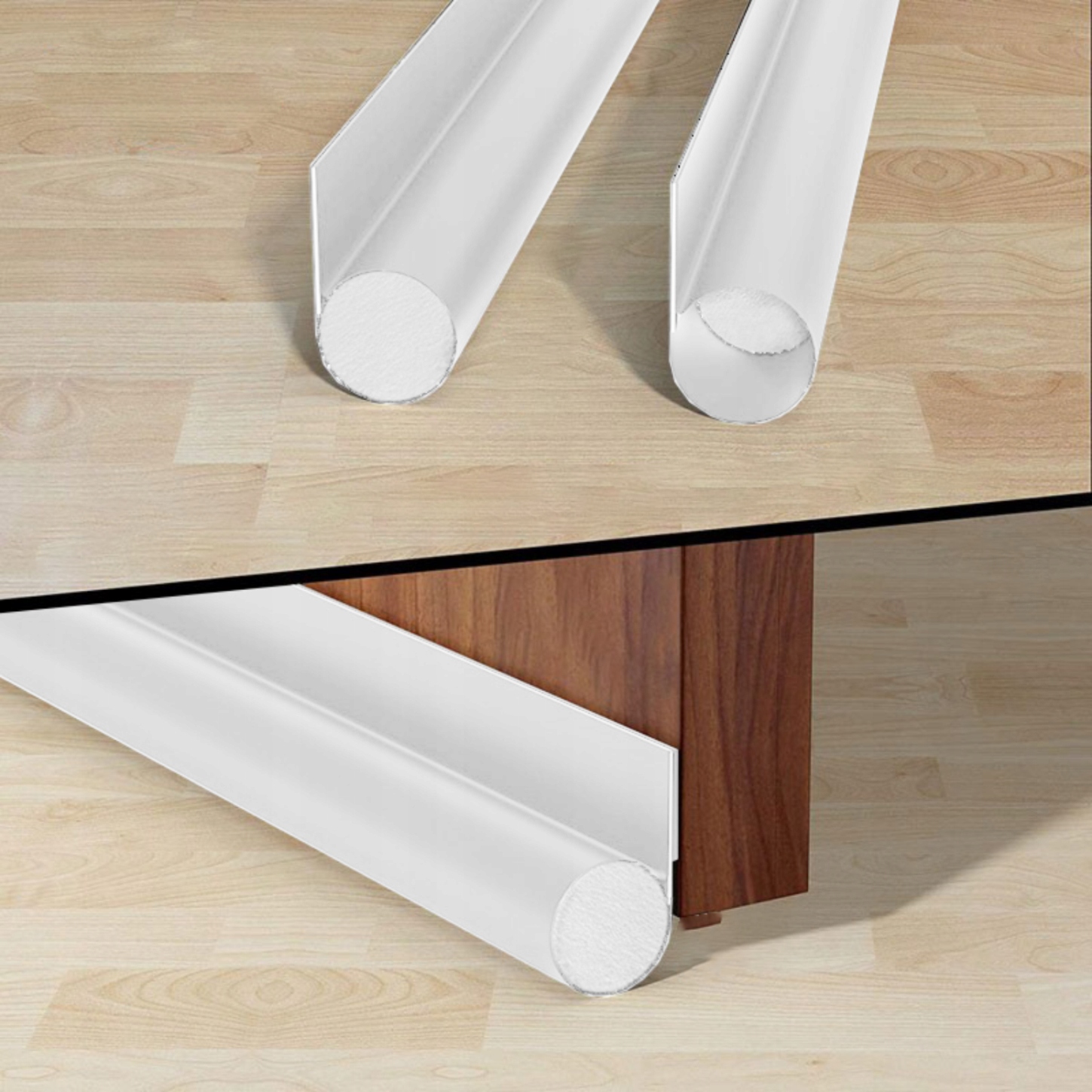 USZCZELKA POD DRZWI OKNA PIANKOWA pojedyncza rzep akustyczna przeciąg owady Kod producenta evi_doorseal_v1_white