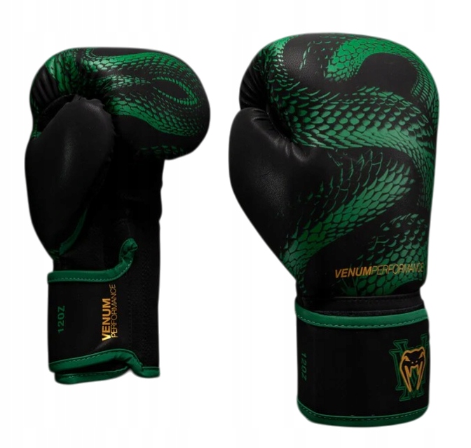 Venum Rękawice Bokserskie Matupa Boxing Gloves Black/Green/Gold 14OZ