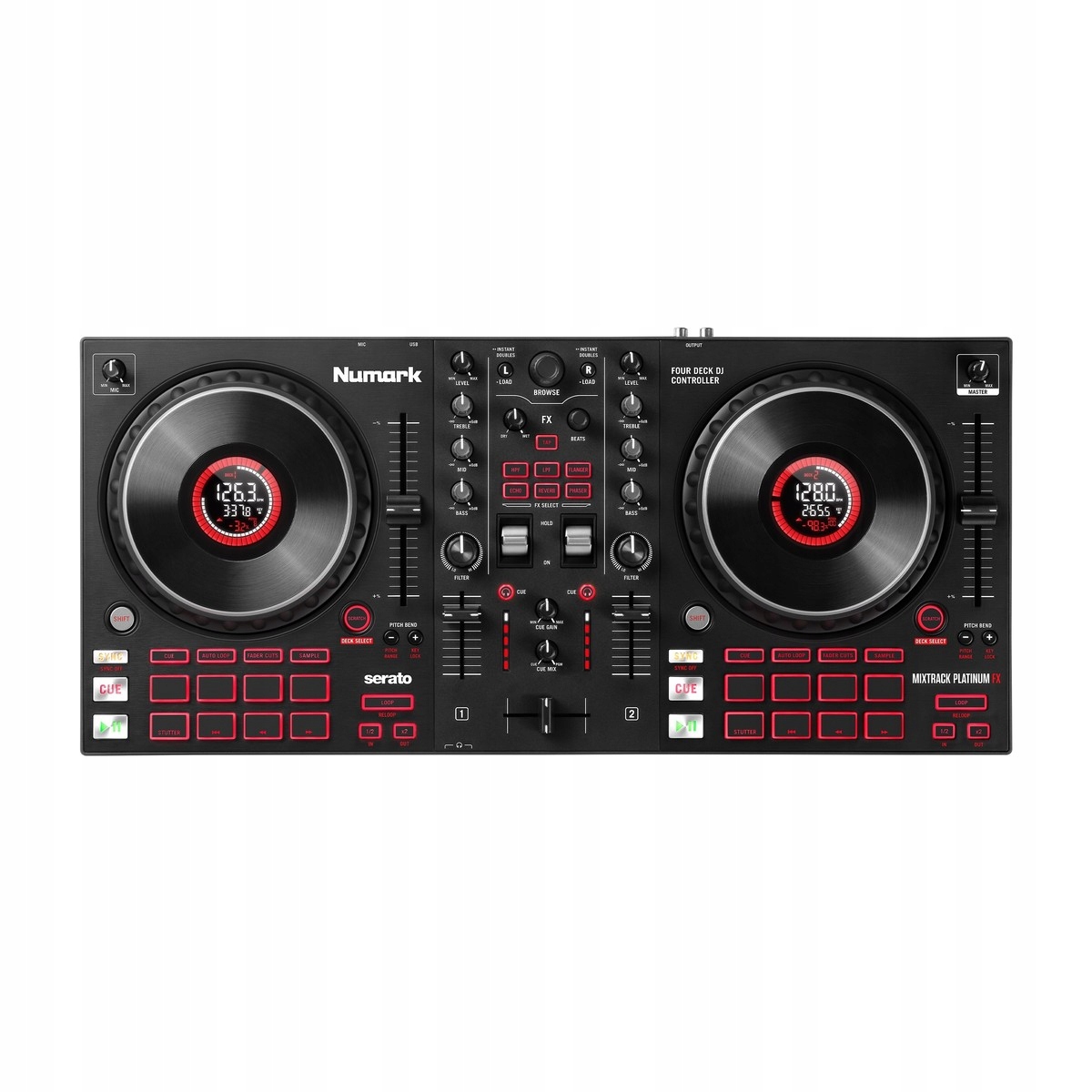 Numark Mixtrack Platinum Fx 4 kanálový Dj ovládač