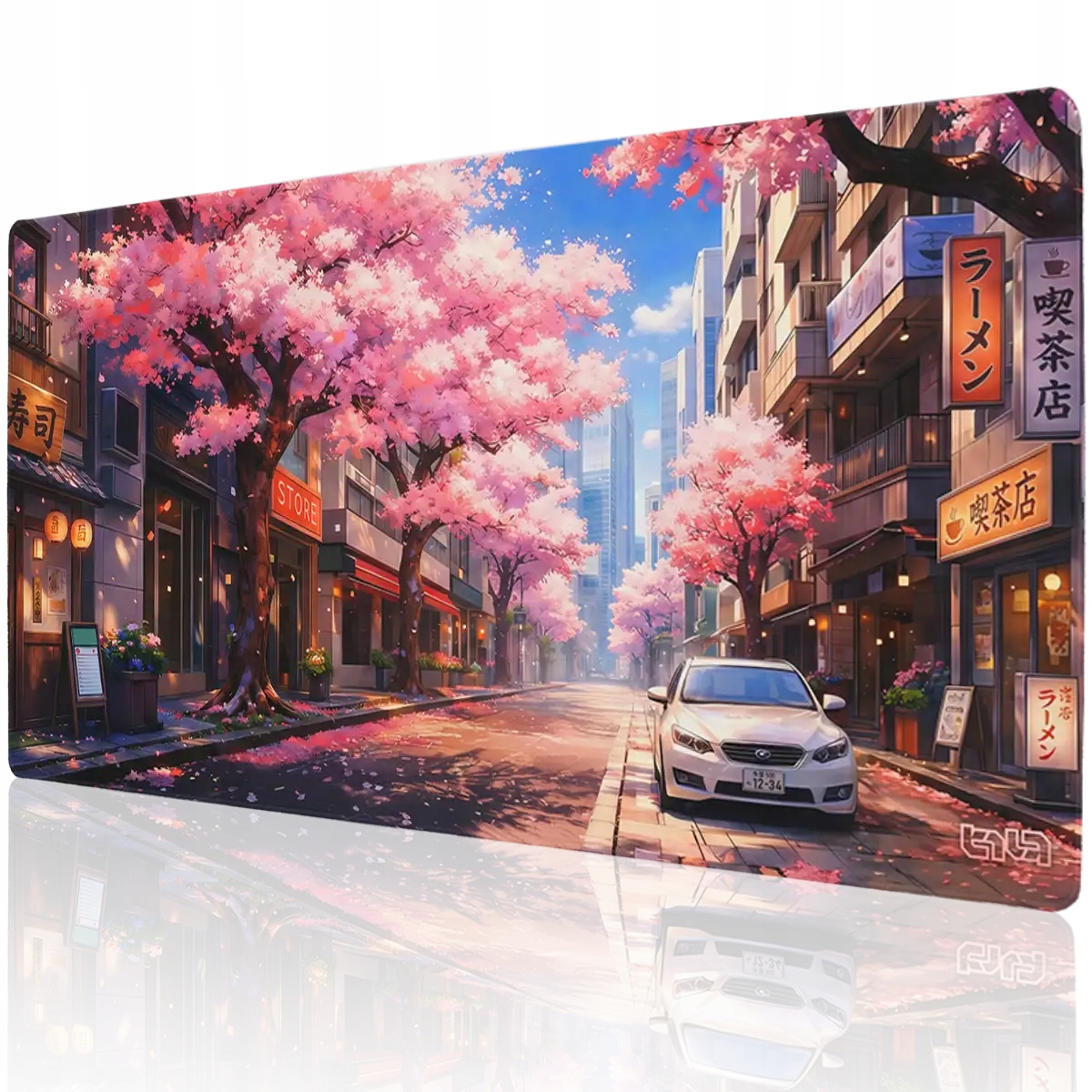 Podkładka Gamingowa Sakura City 100x50 Tilt Na biurko Duża Wodoodporna XL