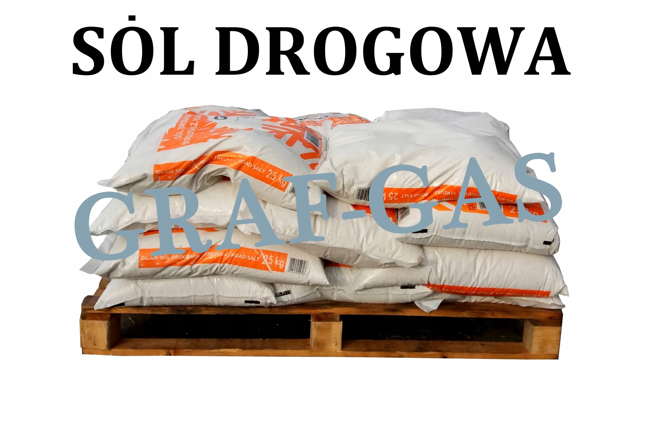 

Sól Drogowa 500KG Lód Antylód Gołoledź Worki 25 Kg
