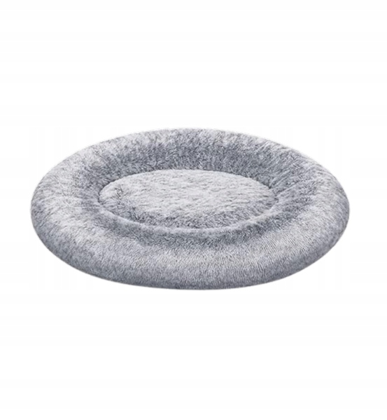 Levně Šedé pelíšek Feandrea 120 cm – kulaté, nadýchané a pohodlné